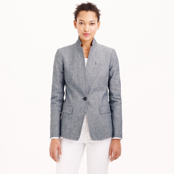 Gorgeous chambray Regent blazer - Picture 2 of 7